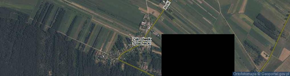 Zdjęcie satelitarne Zakrzówek Szlachecki ul.